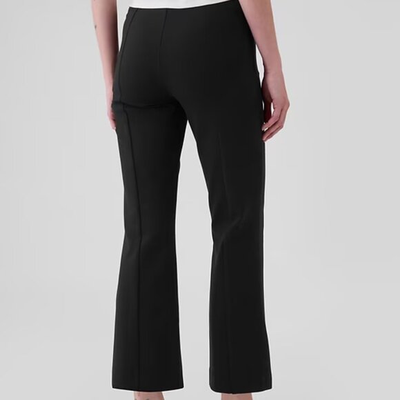 NEW SP Black GAP High Rise Double Knit Crop Kick Pants - Picture 4 of 10
